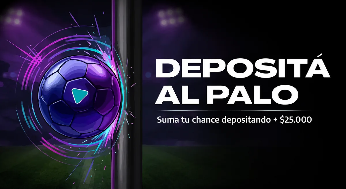 Depositá al palo y sumá $25.000 en apuestas deportivas de Casino Buenos Aires