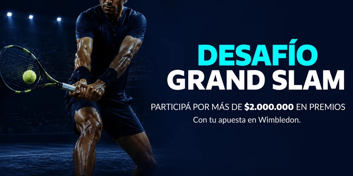 Desafío Grand Slam: participá por más de $2.000.000 apostando en Wimbledon